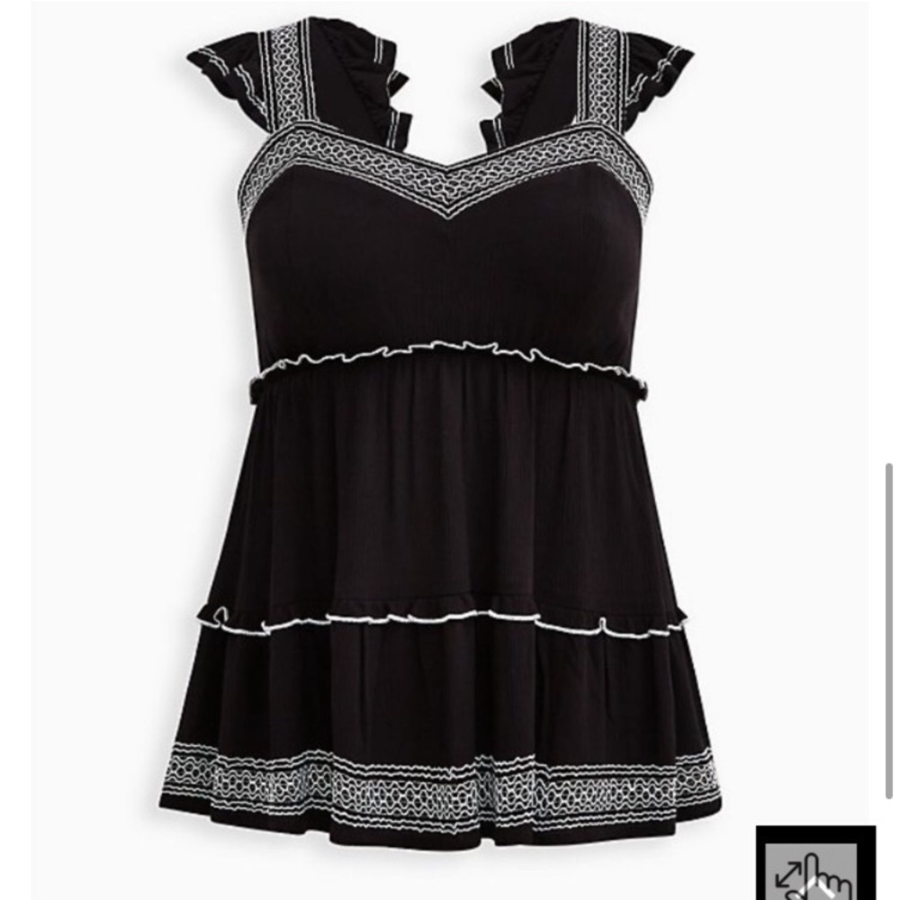 Torrid babydoll tank size 2 - Picture 4 of 5